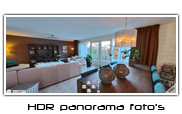 360 graden panorama foto's met HDR techniek verwerkt tot een professionele virtuele tour van de woning